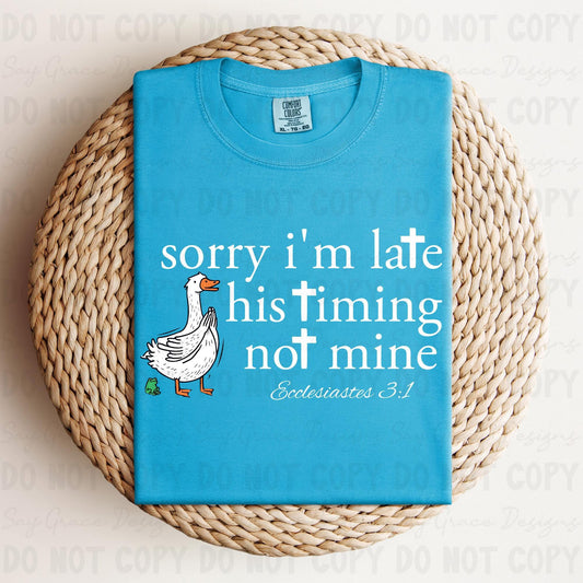 Sorry I'm Late Goose