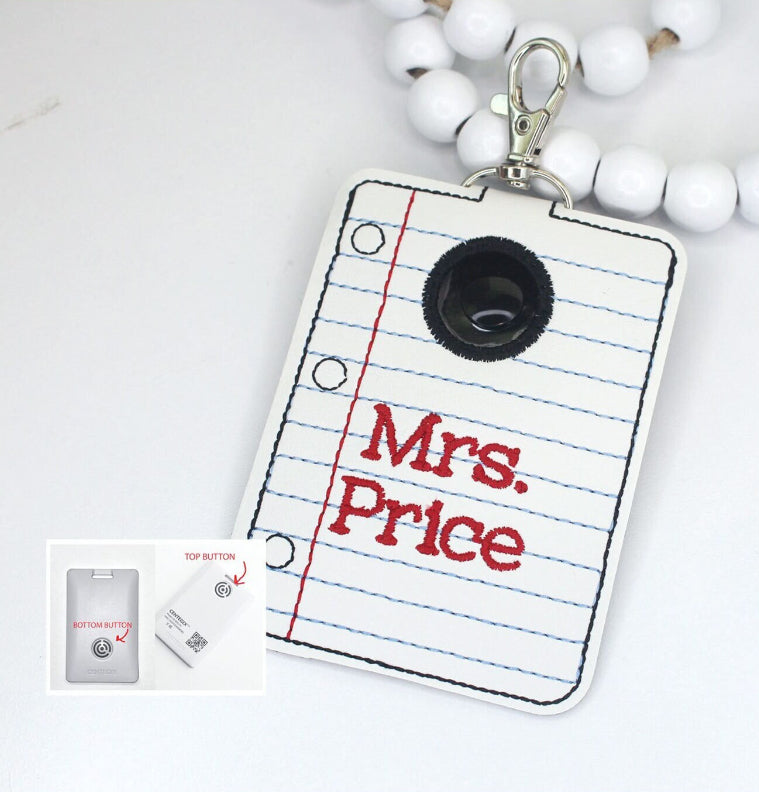 Alarm ID Badge Holder