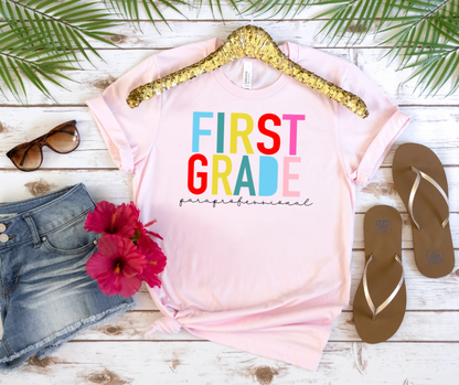 Colorful Block Letters Grades/Specials