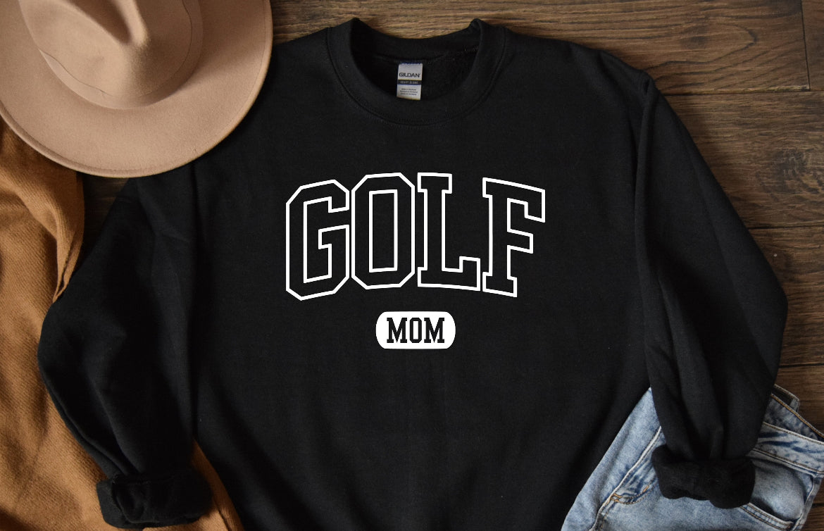 Golf Mom Varsity Letters