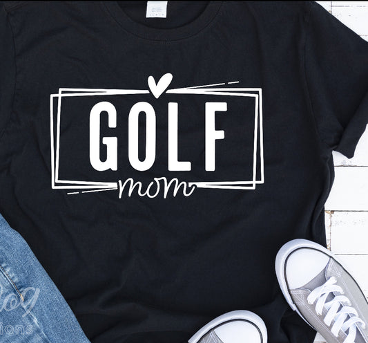 Golf Mom Heart