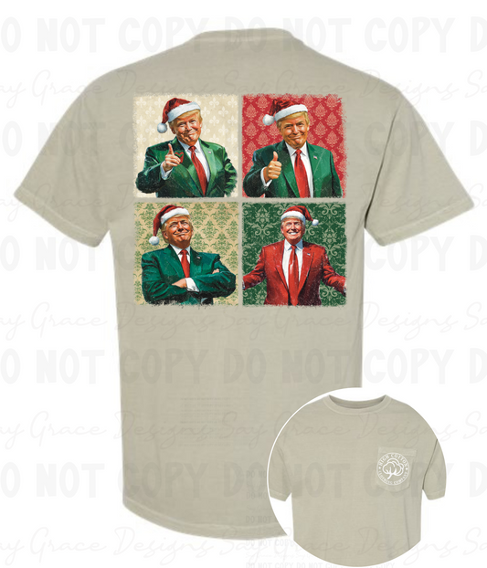 Trump Santa Collage - Sandstone