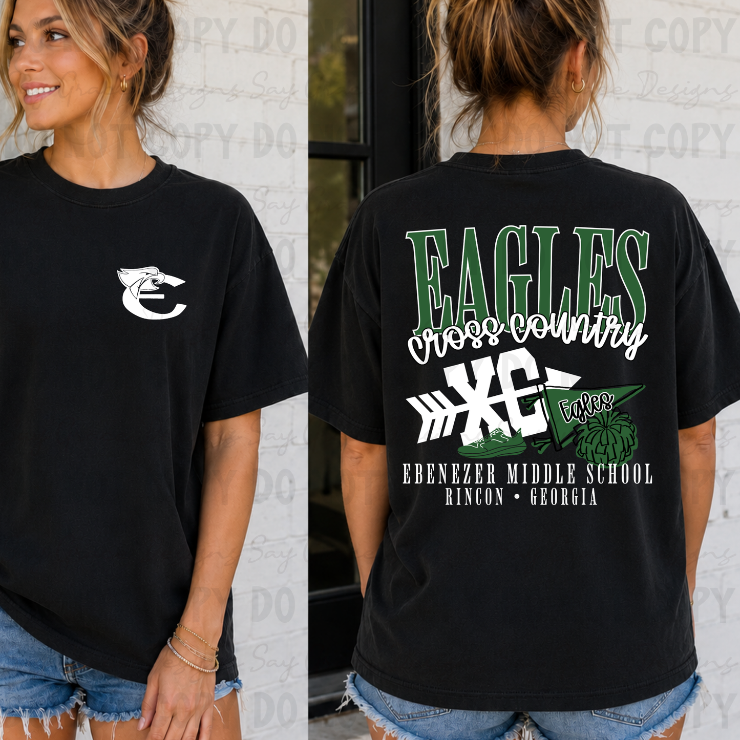 EAGLES Cross County Front and Back
