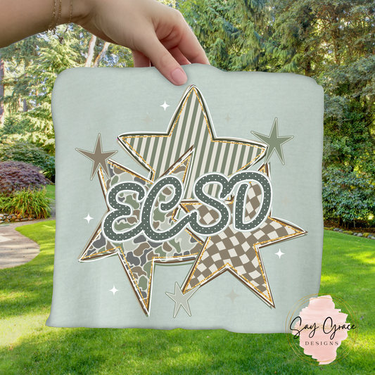 ECSD Camo Stars