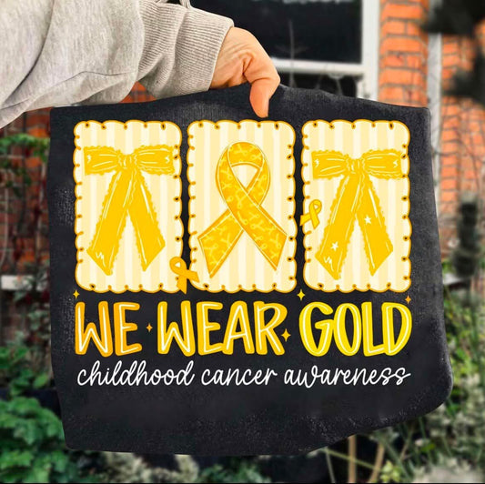 We Wear Gold Rectangle Trio