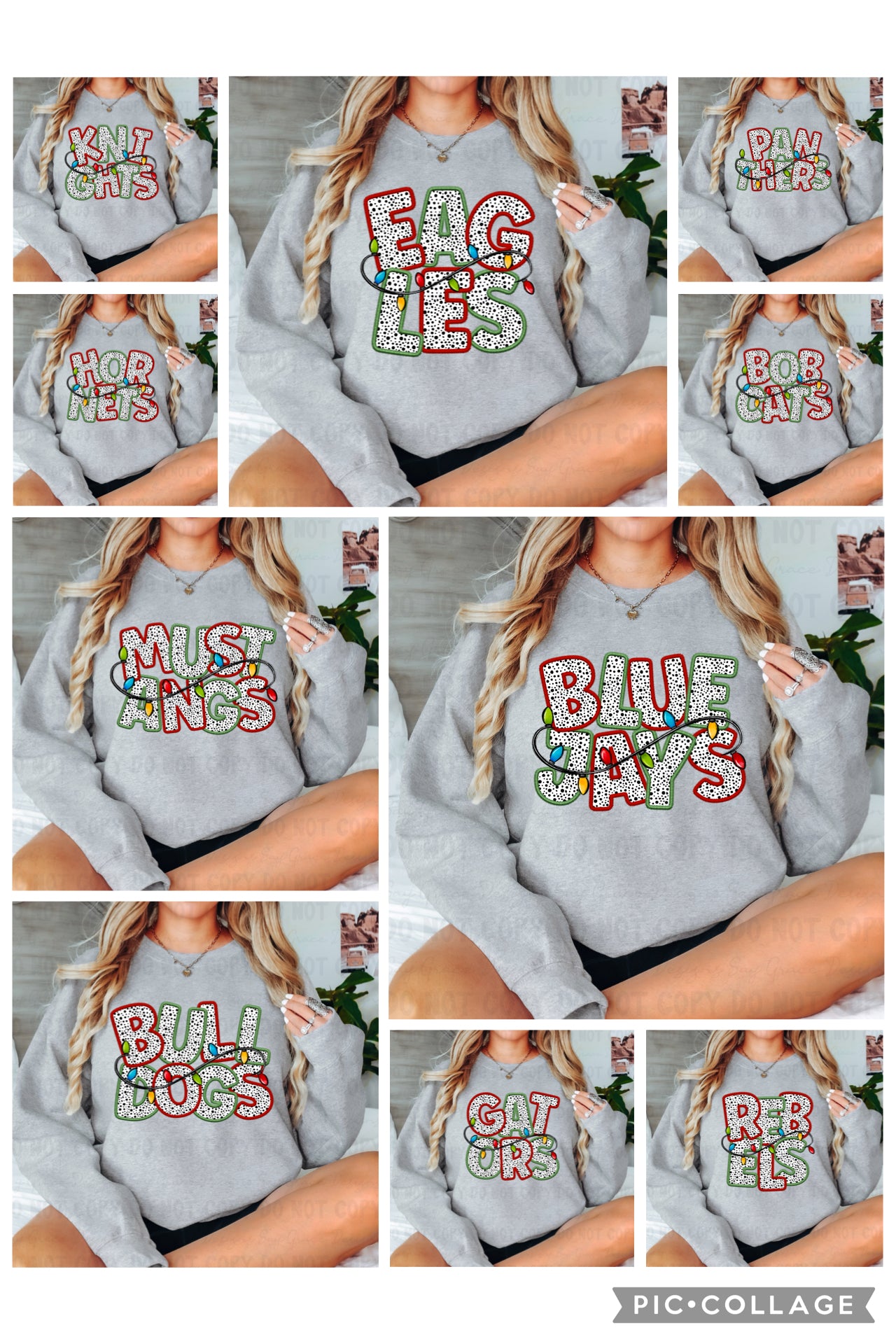 Christmas Lights Mascots