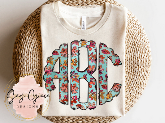 Fall Leaves Monogram