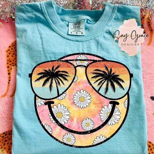 Smiley Face Daisies/Sunglasses