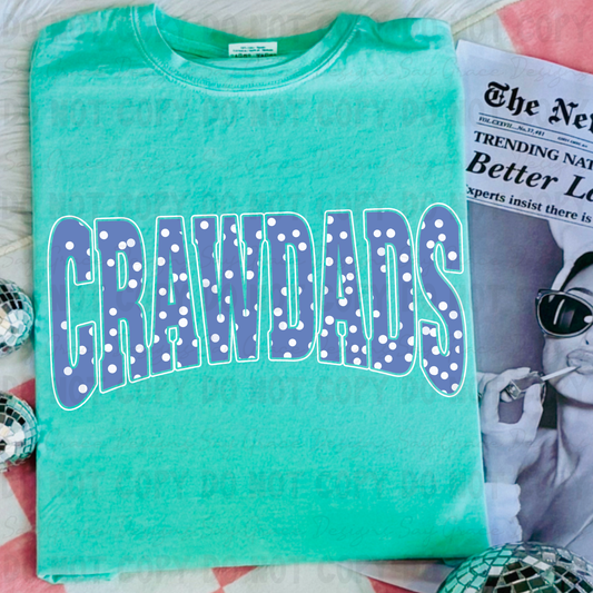 CRAWDADS Varsity Polka Dot