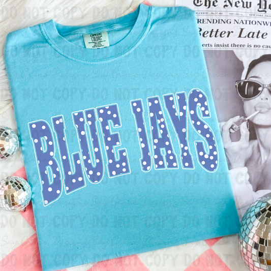 BLUE JAYS Varsity Polka Dot