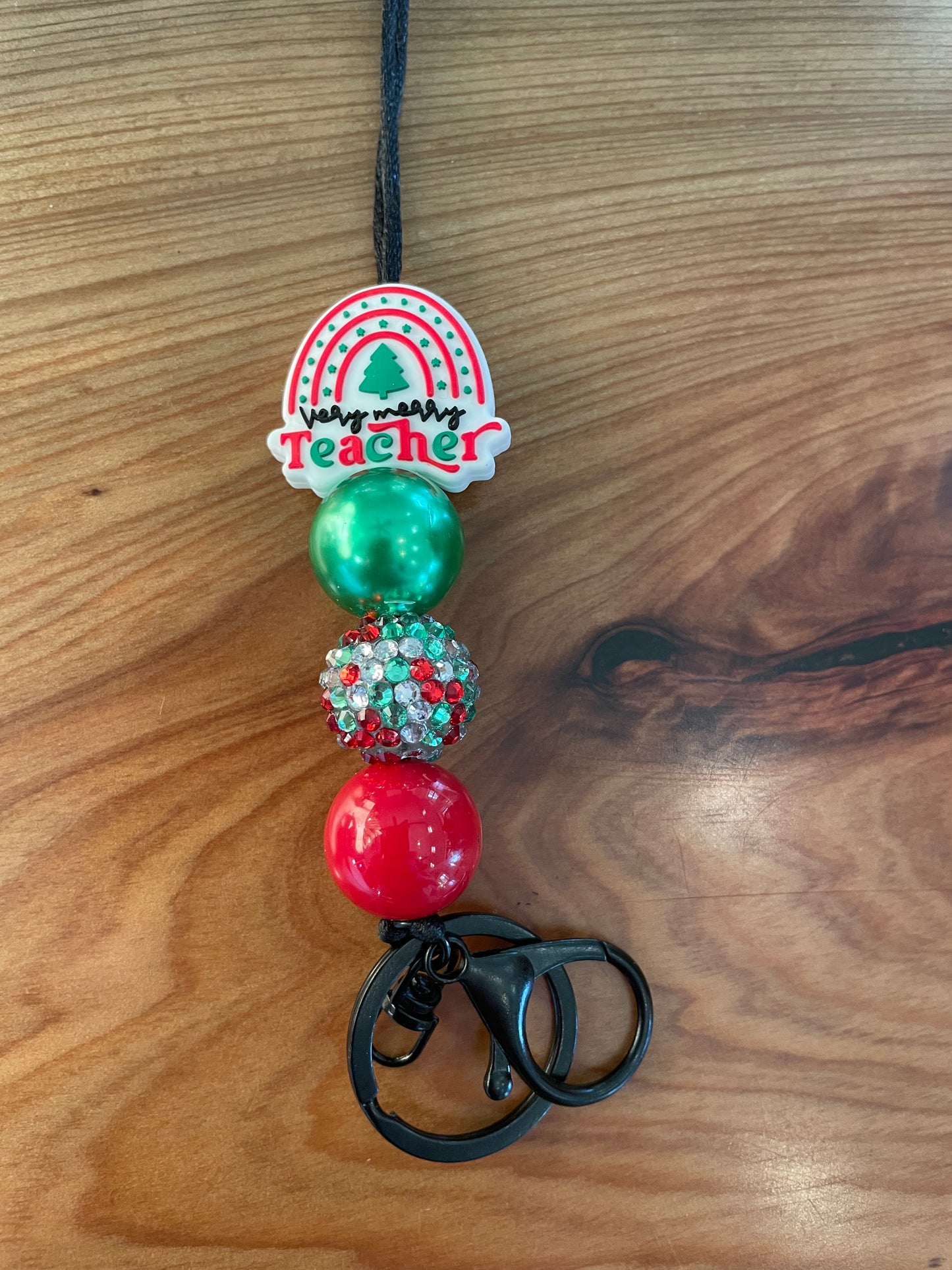 Very Merry Teacher Lanyard