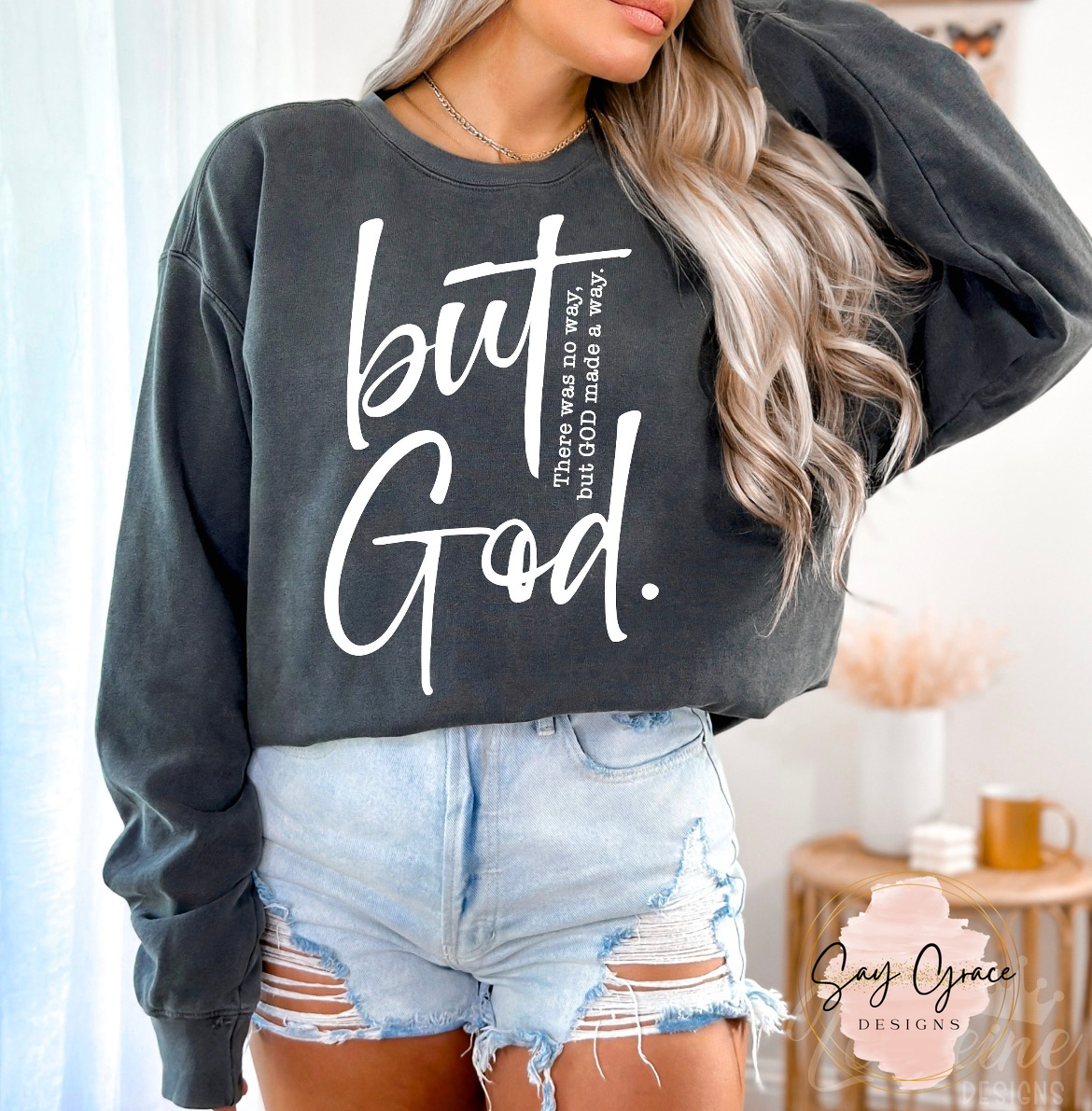 But God White Font