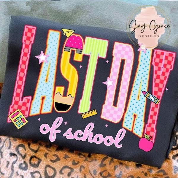 Last Day of School Varsity with Pencil