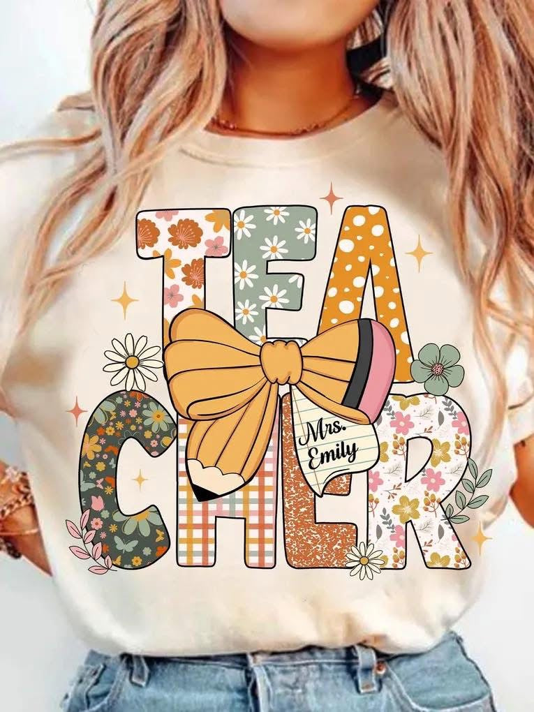 Boho Teacher Personalized