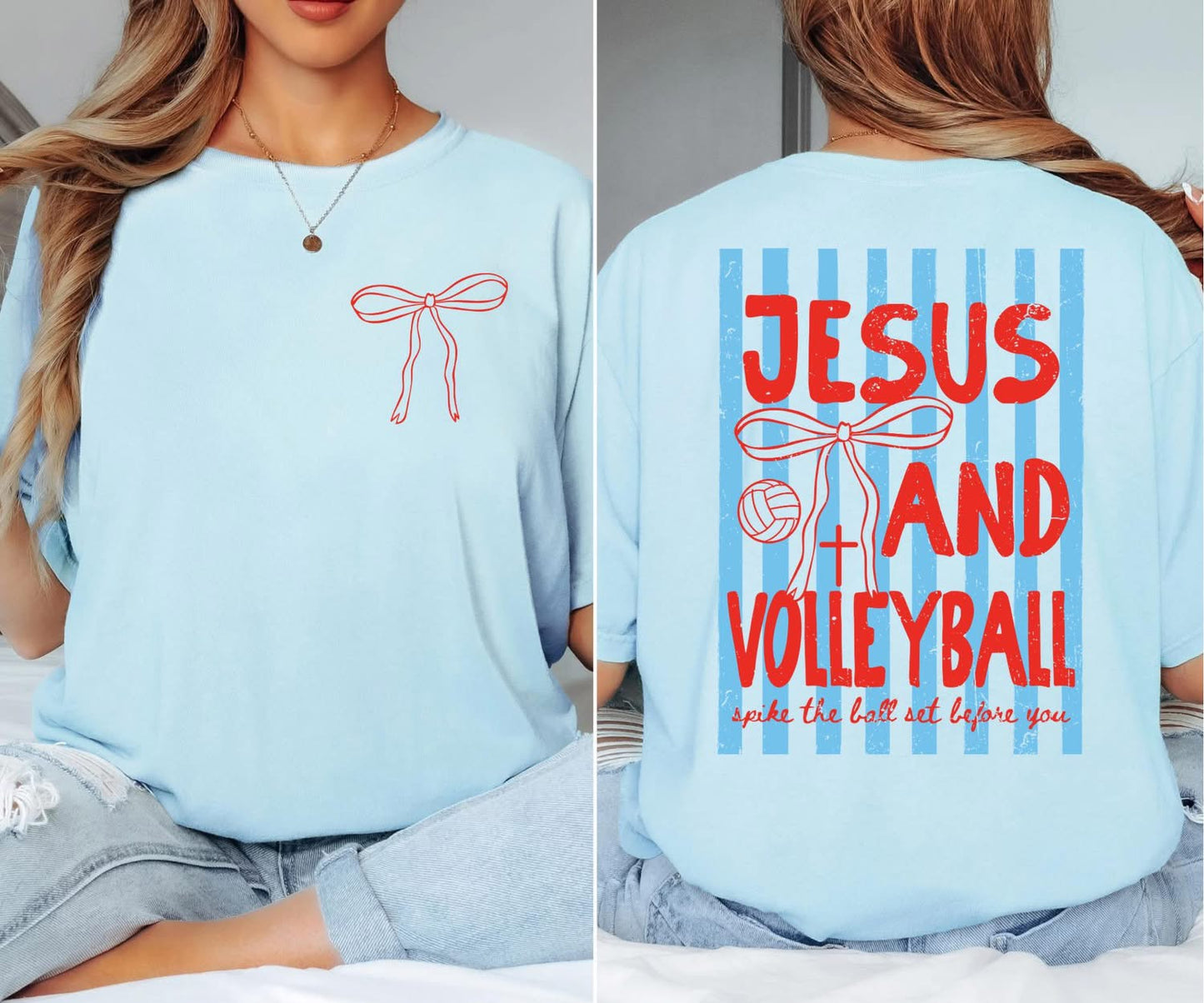 Jesus and Volleyball-Front and Back