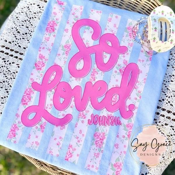 So Loved Floral Stripes