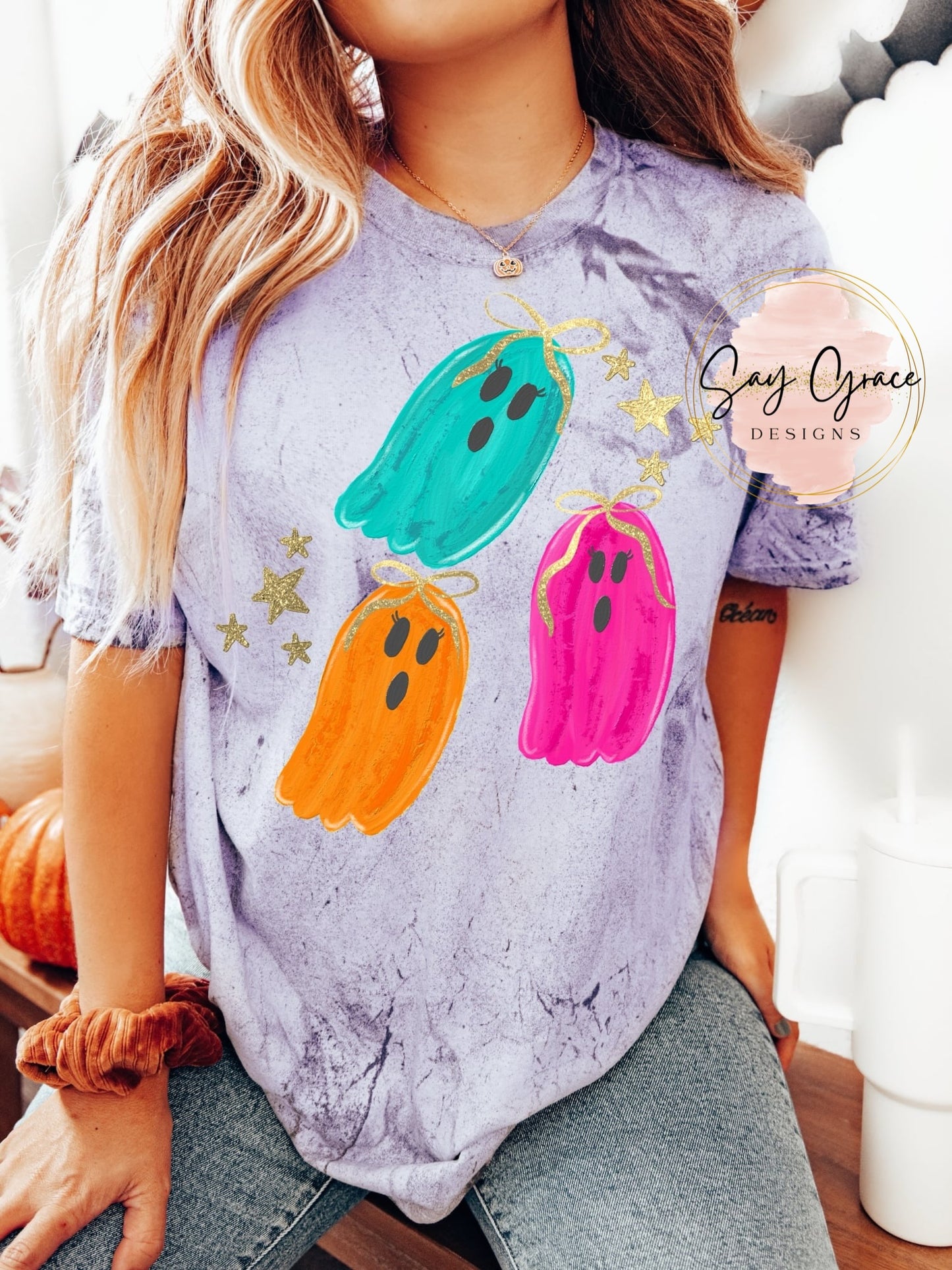 Ghost Trio Faux Glitter