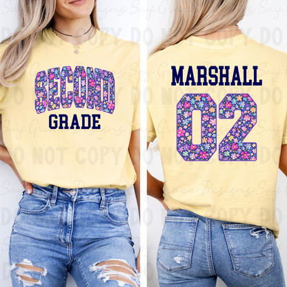 Grade Level Jersey Personalized