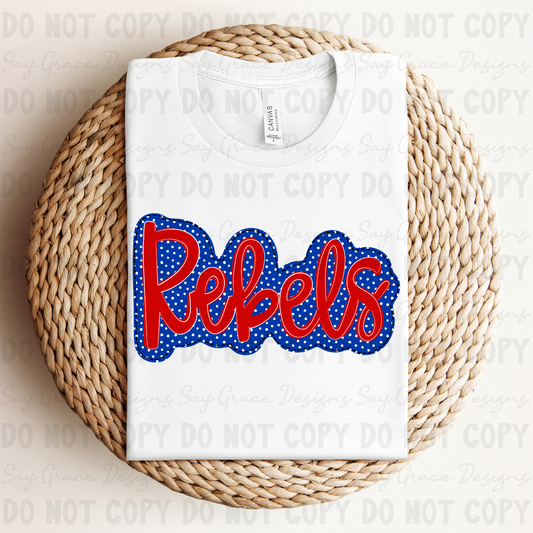 Rebels Polka Dot Background