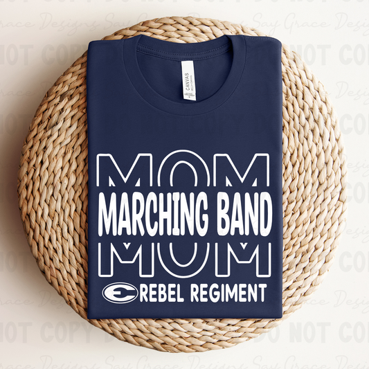 Band Mom Repeat Rebel Regiment