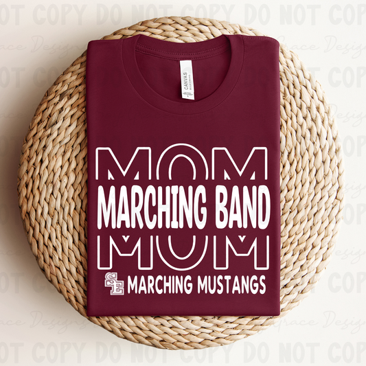 Marching Band Mom Repeat Marching Mustangs