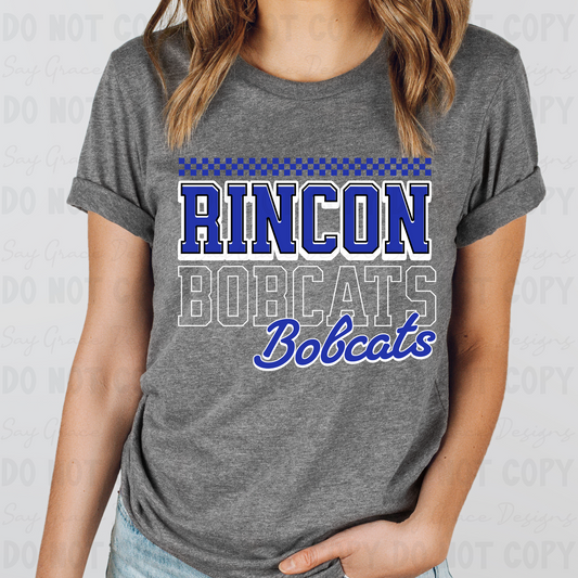 Rincon Bobcats Top Checkered