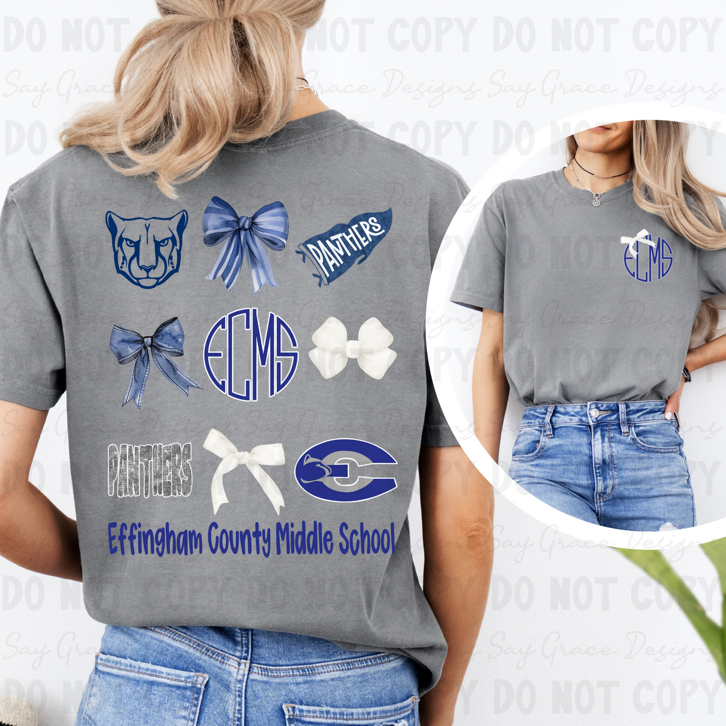 Effingham County Panthers Collage-Front and Back