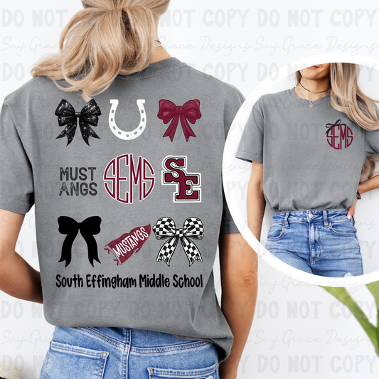 South Effingham Middle Mustangs Collage-Front and Back