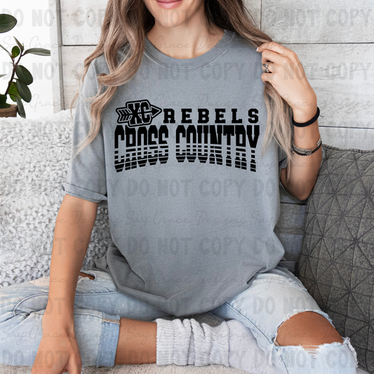 Effingham County Rebels Cross Country Foot Symbol