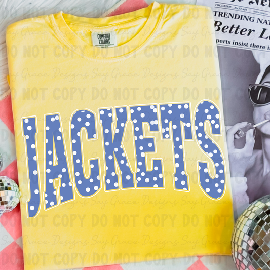 JACKETS Varsity Polka Dot