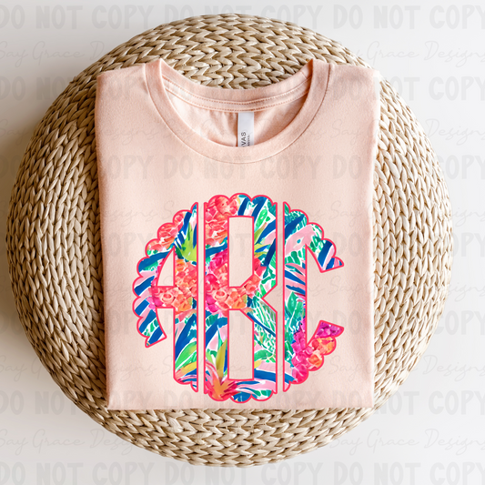 Floral Resort Monogram