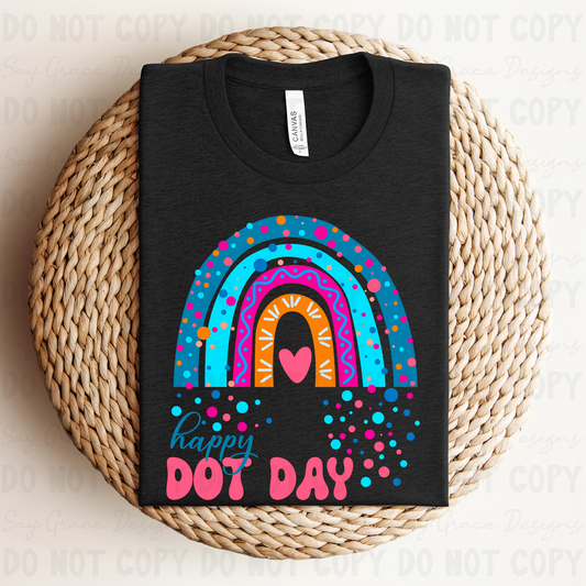 Happy Dot Day Bright Rainbow