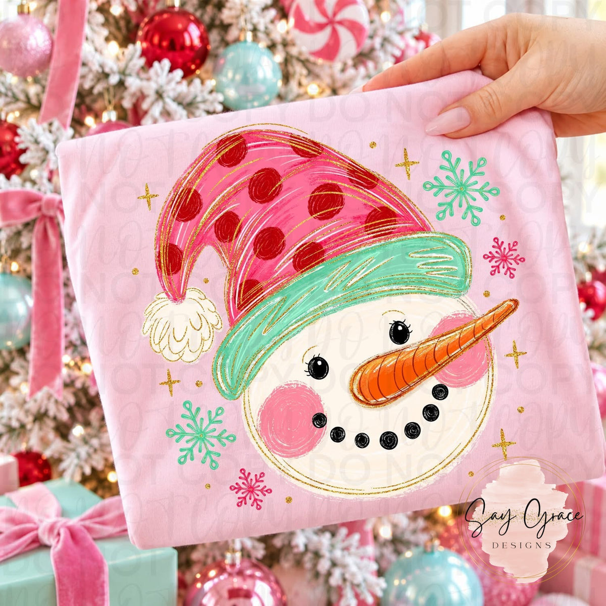 Snowman Face Whimsy