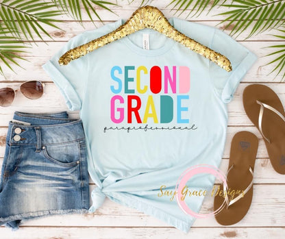 Colorful Block Letters Grades/Specials