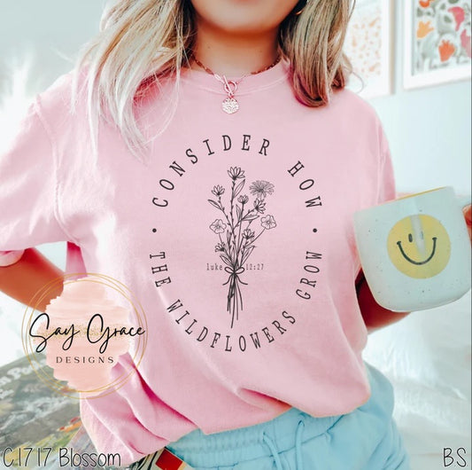 Consider How the Wildflowers Grow