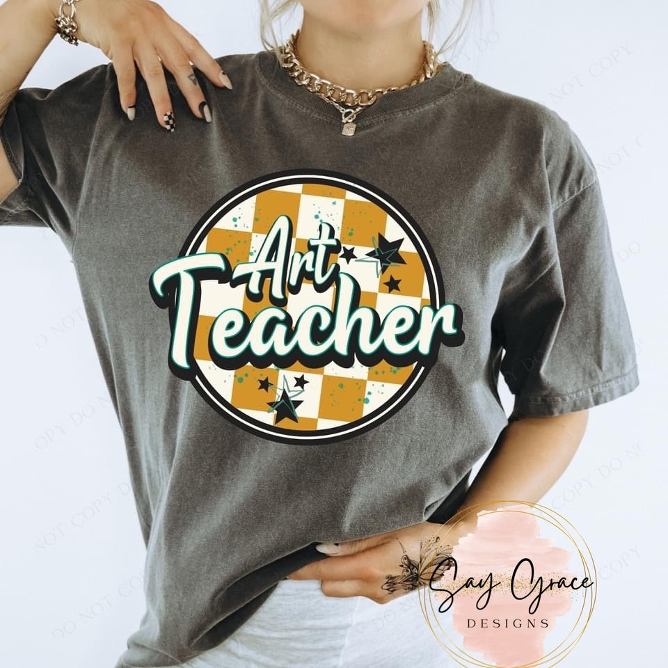 Checkered Grade/Position Teacher Design