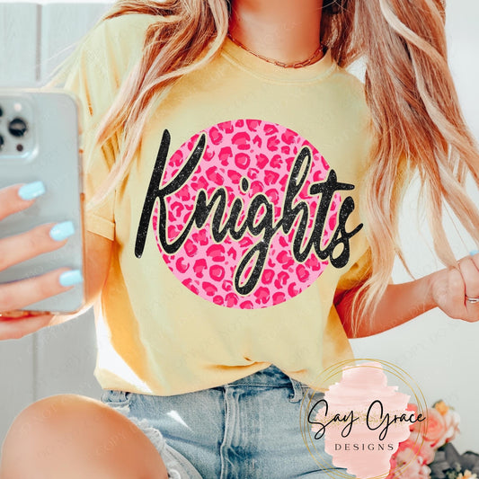 Knights Pink Leopard