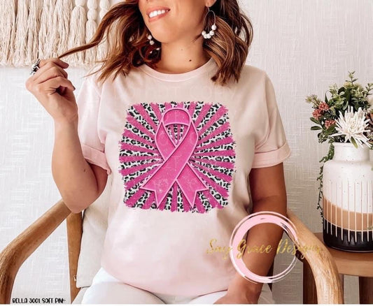Pink Ribbon Leopard
