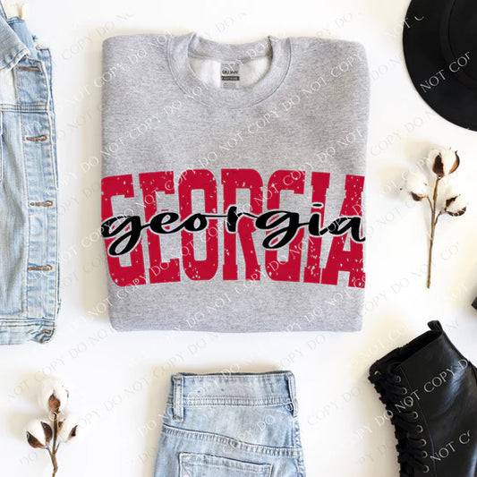 Georgia Bulldogs Distressed Cutout