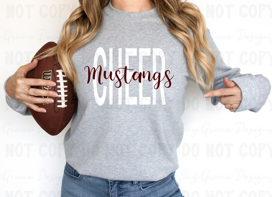 Mustangs Cheer Sweatshirt