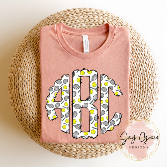 Tennis Monogram