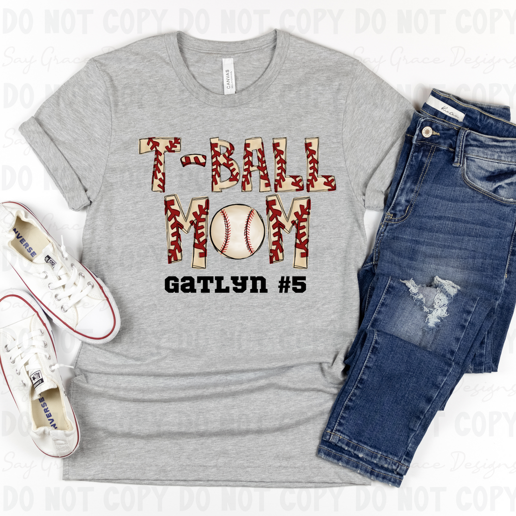 T-Ball Mom (Personalized)