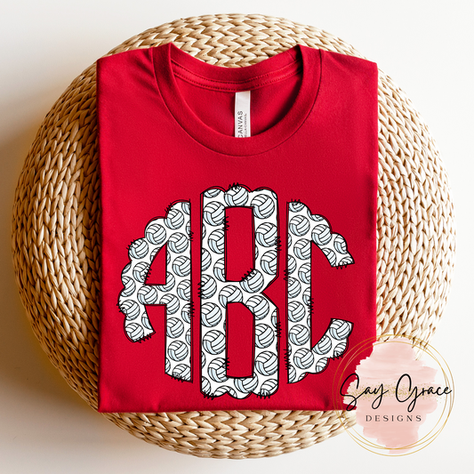 Volleyball Monogram