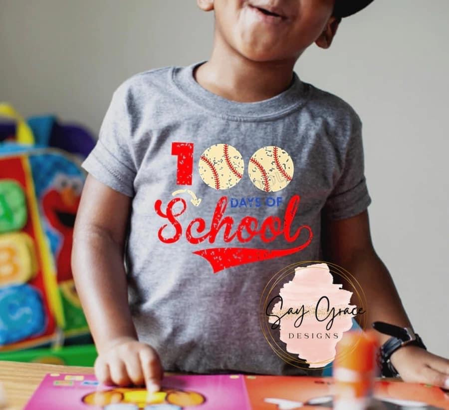 100 Days of School Baseball (Youth)