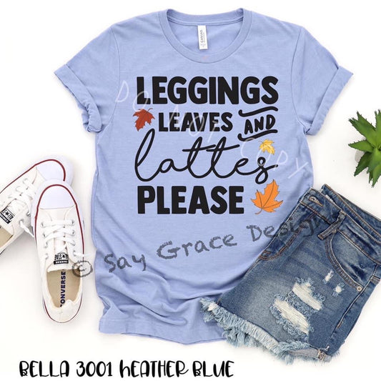 Leggings Leaves Lattes