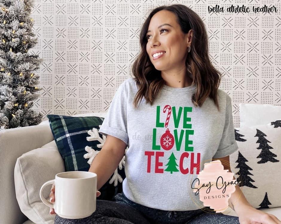 Live Love Teach - Candy Cane