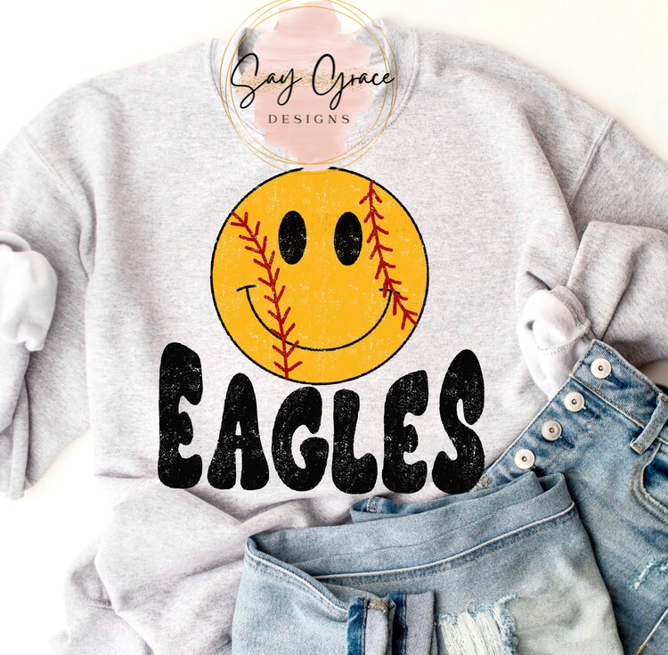 Eagles Softball - Smiley Face