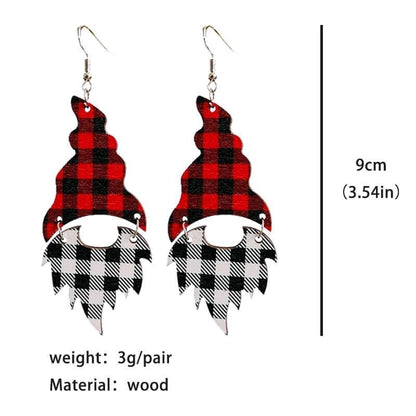 Holiday Wood Earrings