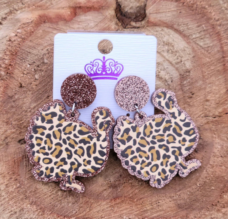 Leopard Turkey Acrylic Earrings
