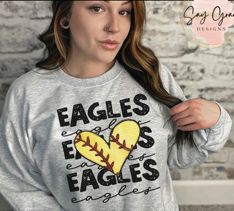Eagles Softball - Heart